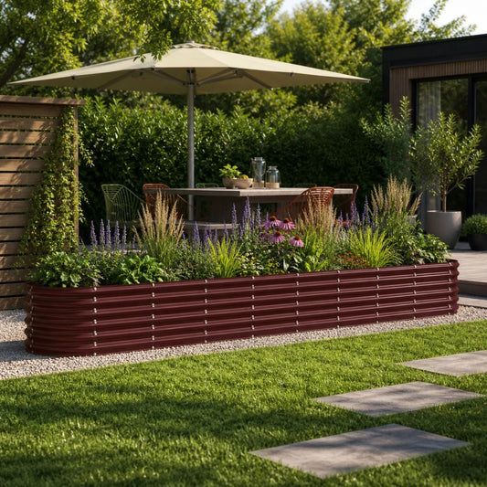 Garten Hochbeet Pflanzenbeet Stahl Garten Beet 332cm