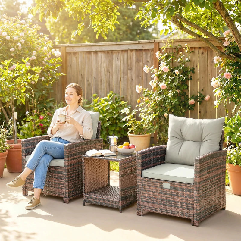 Gartenmöbelset Sitzgruppe 2er Sofa 2 Sessel Beistelltisch