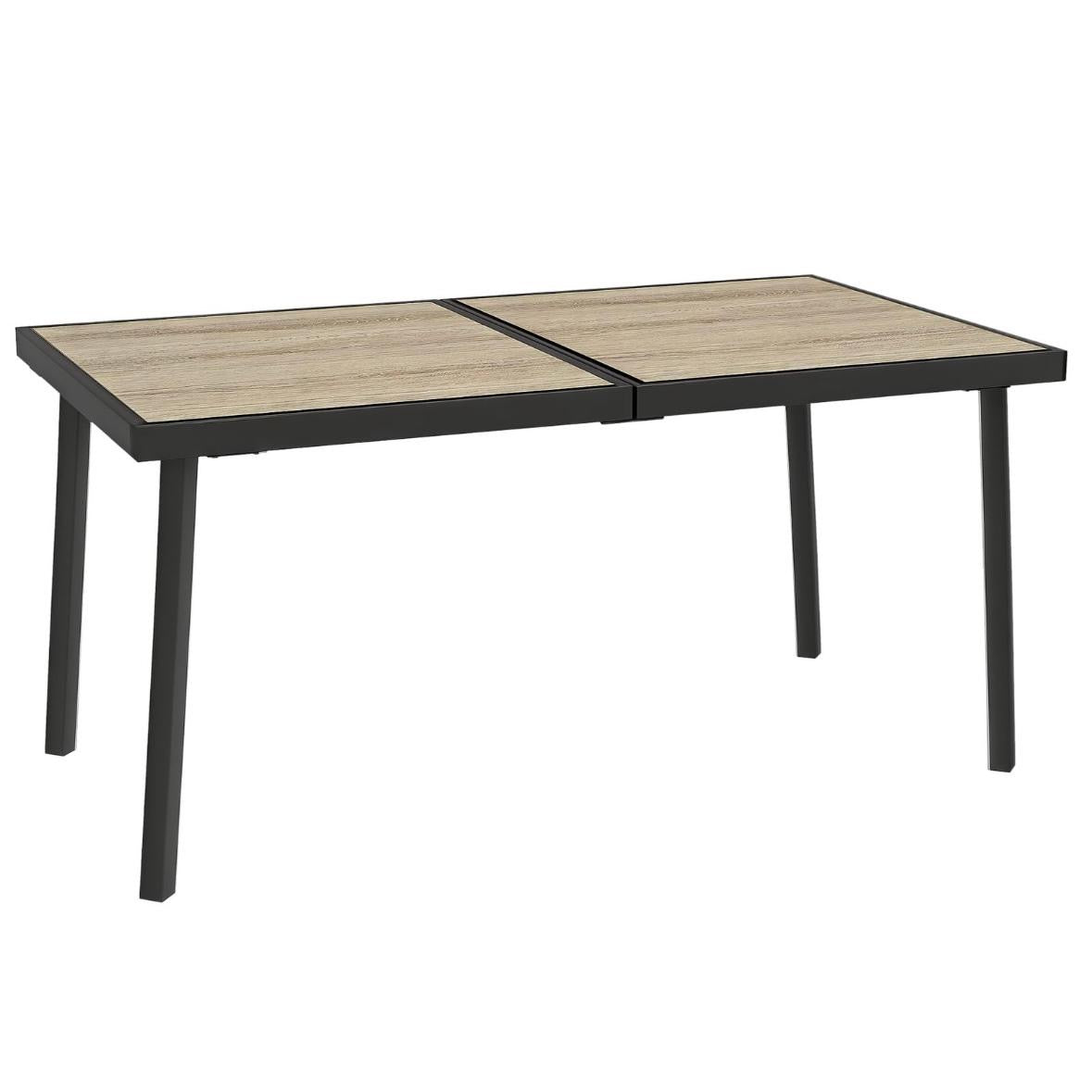 Gartentisch 6 Personen Holzoptik
