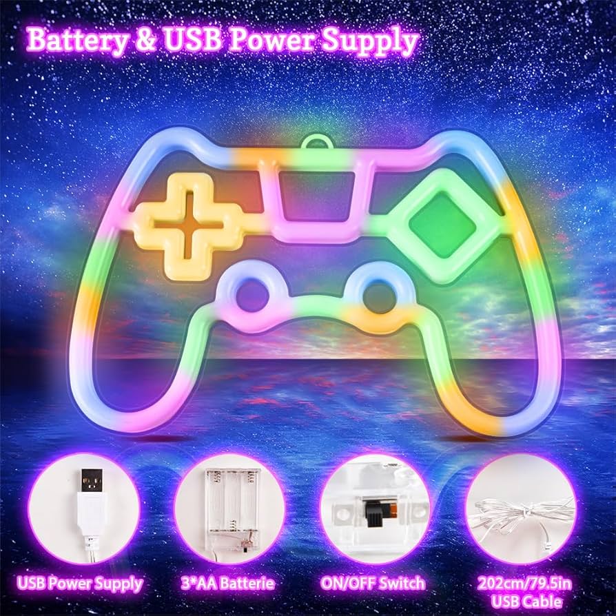 Gaming Neon Schild Wanddeko LED Schild Schlafzimmer