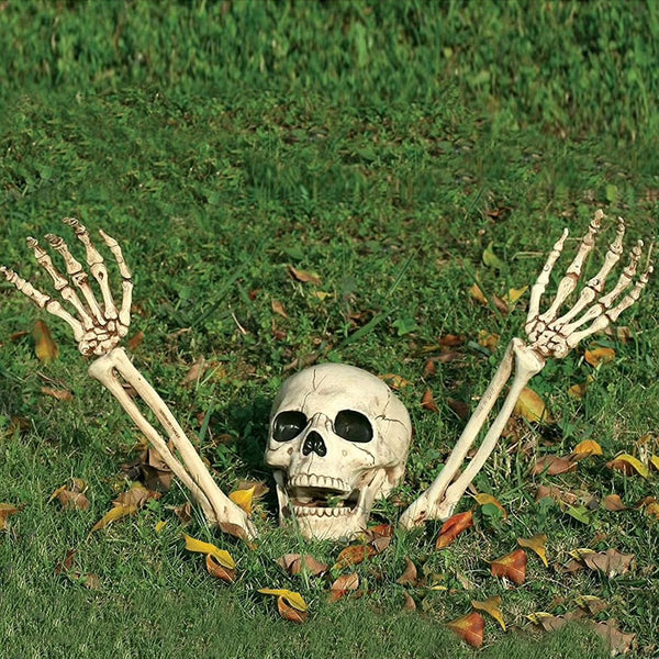 Halloween Skelett Schädel Dekoration Gartendeko