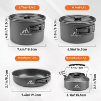 27teilig Camping Kochset Outdoor Kochgeschirr Kochen Outdoor Camping