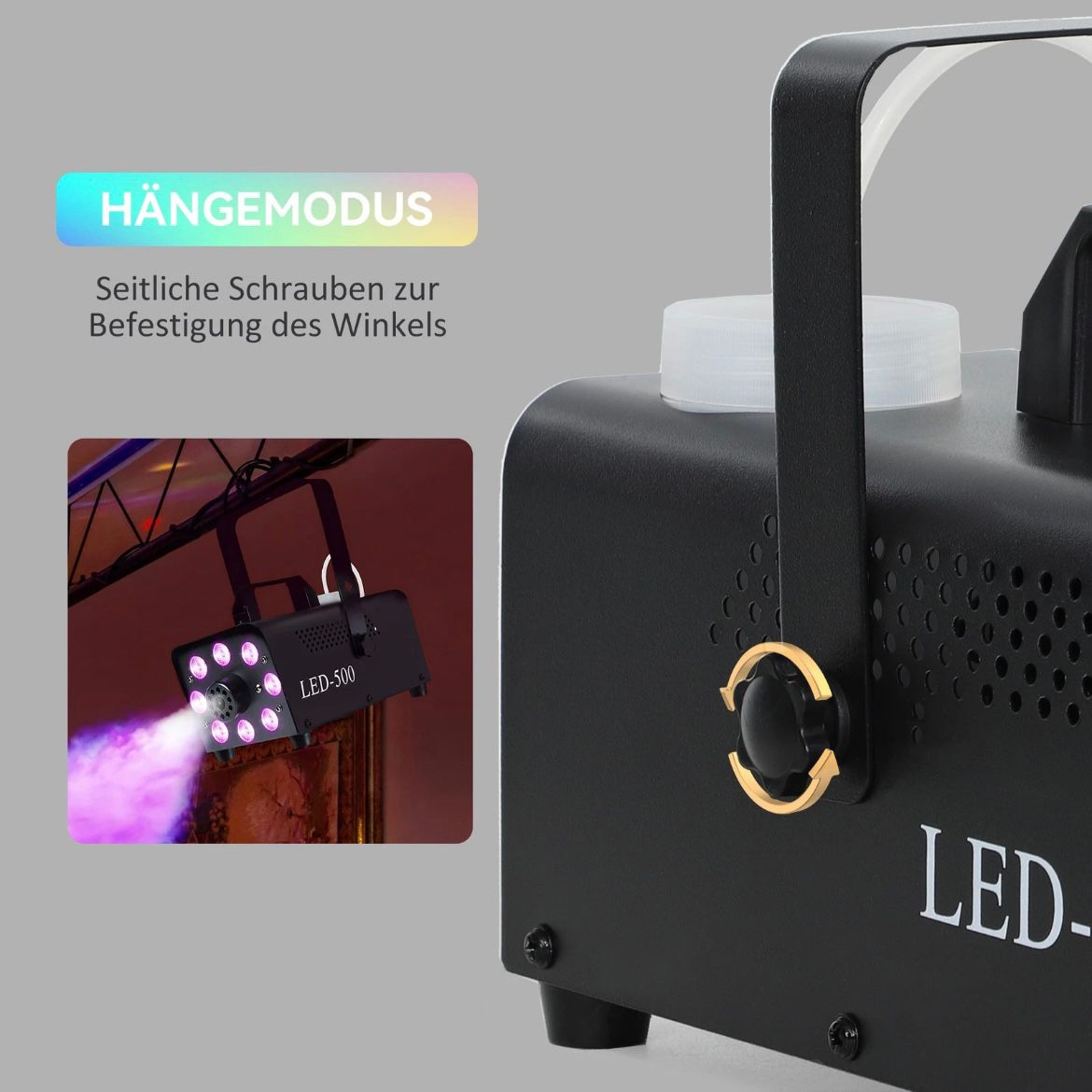 Nebelmaschine 450W Rauchmaschine LED Lichtern RGB Effekt