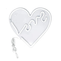 LED Neon Schilt Liebe Love Herzen Neonlicht USB