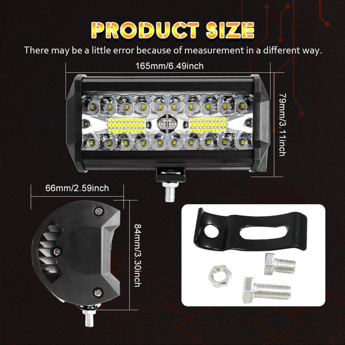 4x LED Arbeitsscheinwerfer Rückfahrscheinwerfer Scheinwerfer Auto KFZ 12V