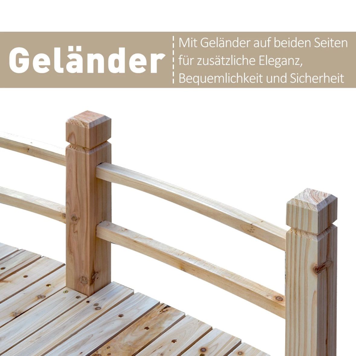 Gartenbrücke Teichbrücke Holzsteg Holzbrücke Zierbrücke Brücke