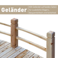 Gartenbrücke Teichbrücke Holzsteg Holzbrücke Zierbrücke Brücke
