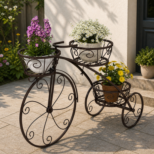 Pflanzenständer Deko Fahrrad Blumenregal Blumenständer