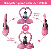Solar Flamingo Gartenfiguren Herzförmig Flamingo Deko