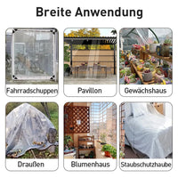 Wasserdichte Transparente Plane 3x4m Schutzplane Folie Klare