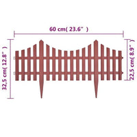 17x Zaun Abgrenzung Gartenzaun Gartendeko Beet