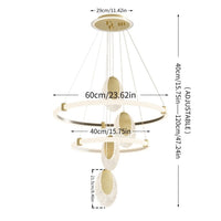 LED Kronleuchter Deckenlampe Hängelampe Ring Pendelleuchte Einstellbar