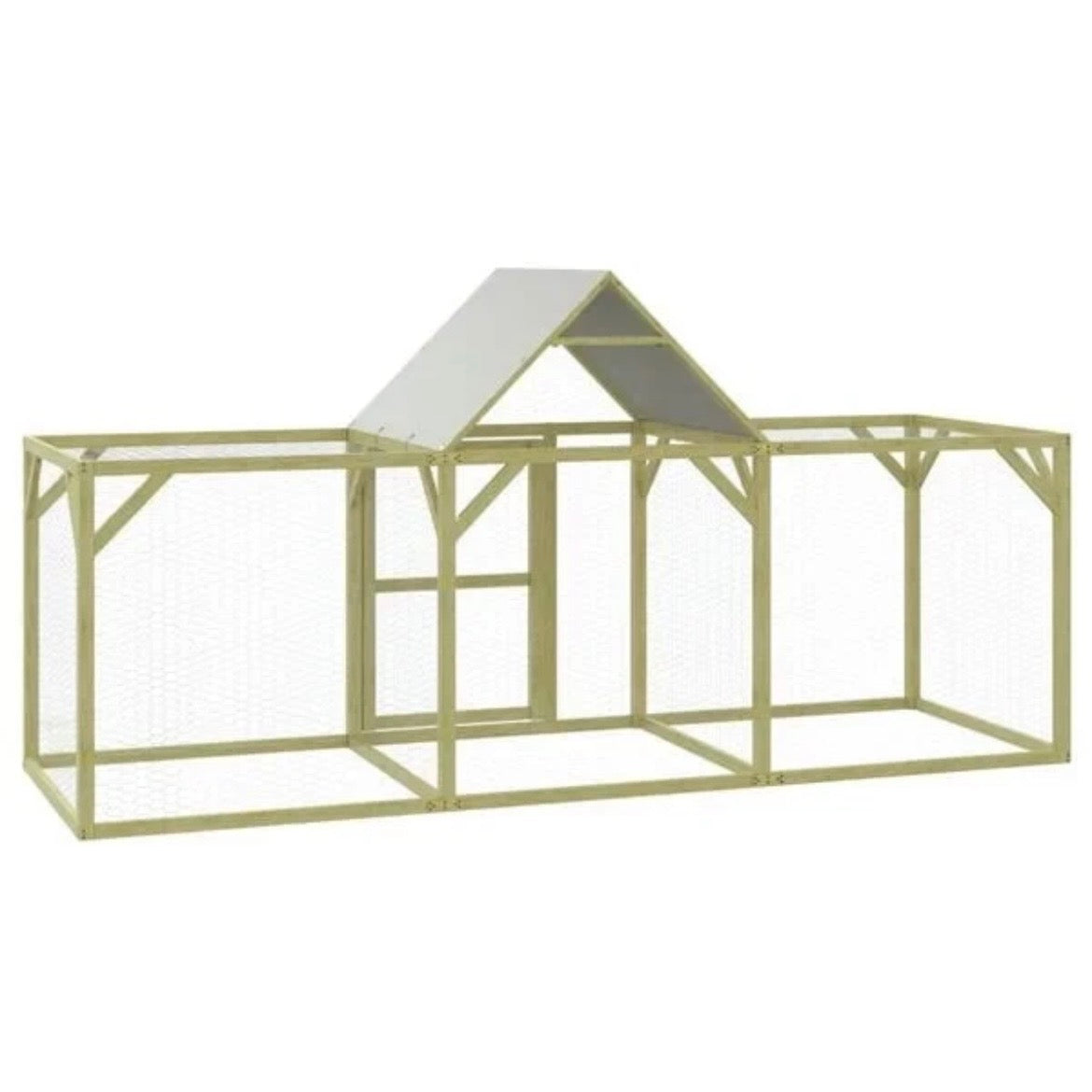 Hühnerkäfig Holz Kiefer Hühnerstall Gehege Outdoor Stall 300×100cm