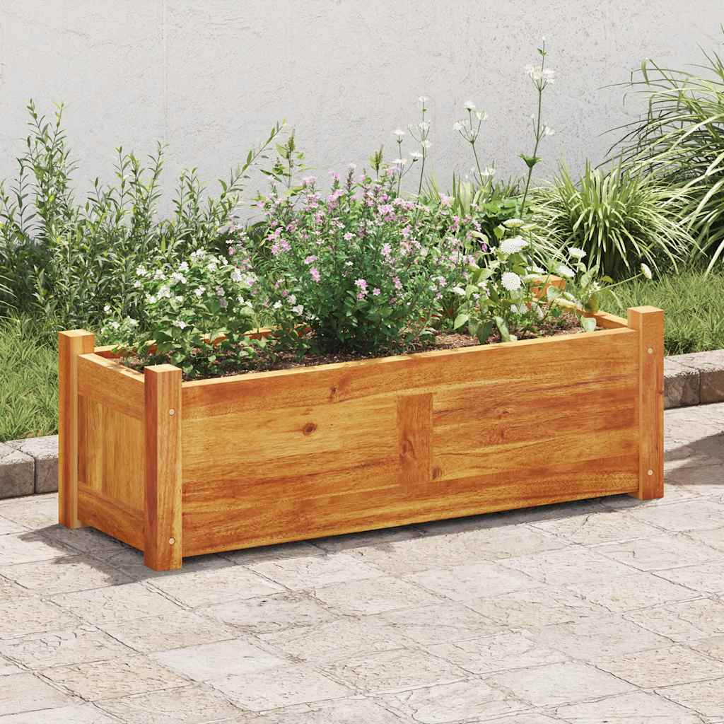 Hochbeet Holz Garten Pflanzkübel Blumenkasten Kräuterbeet 76x27x25cm