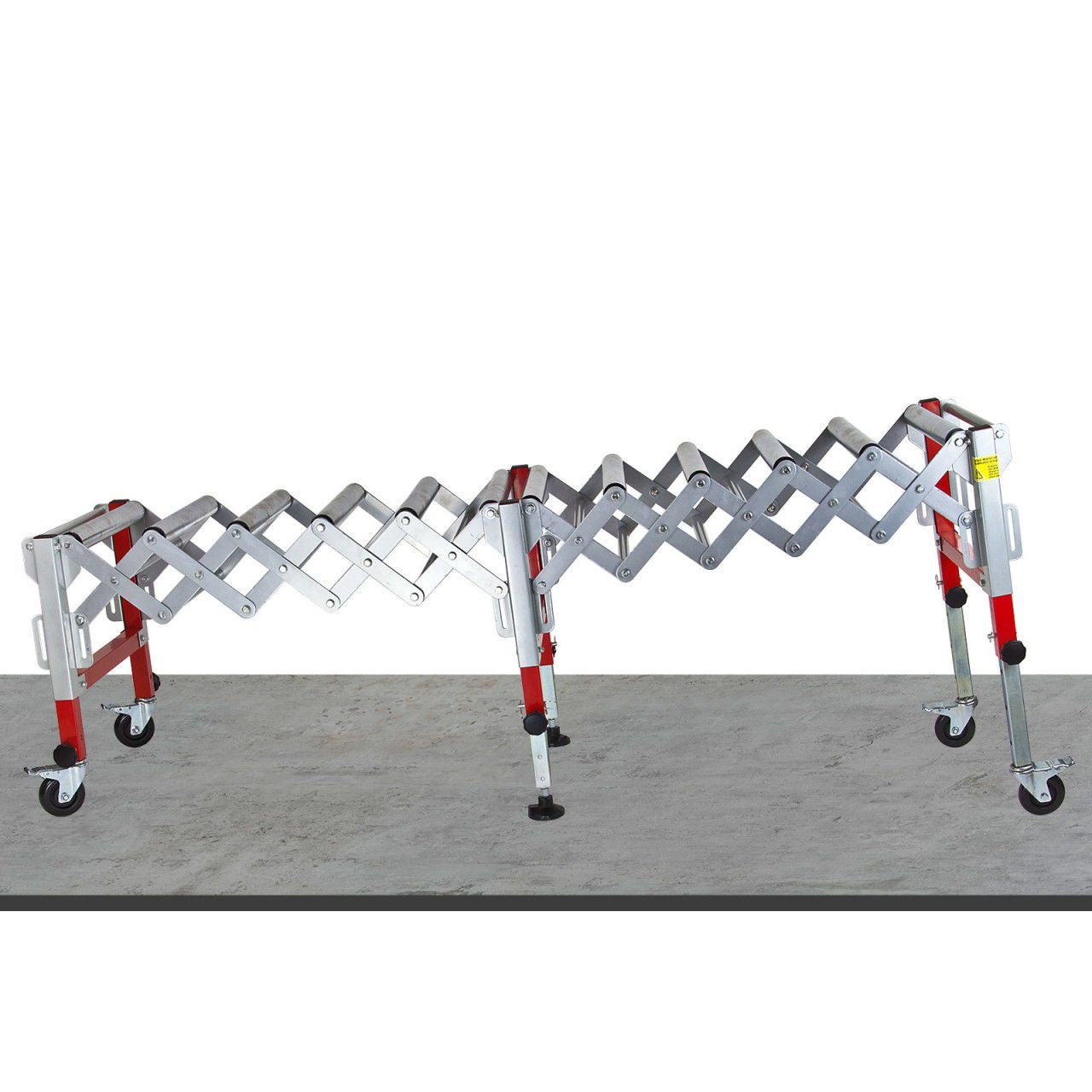Scherenrollenbahn 210cm Flexible Rollenbahn 200kg Förderband