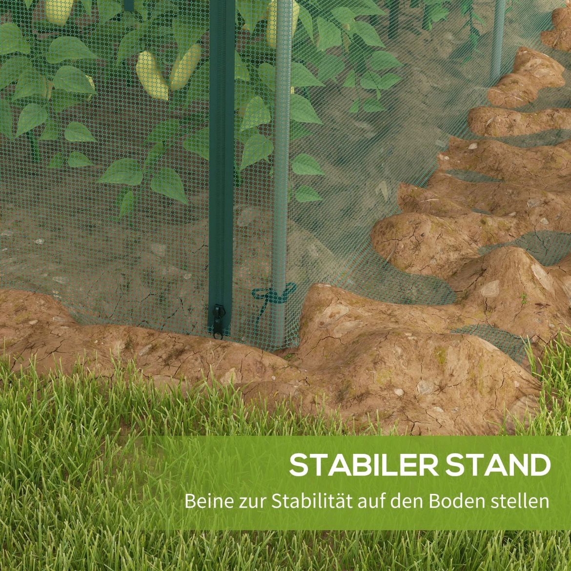 1,25x3,73m Gartennetz Pflanzenschutz Gartenzubehör Gartenzelt
