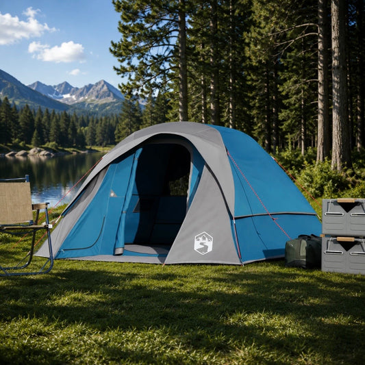 Campingzelt Kuppelzelt Familienzelt Outdoor Wasserdicht Festivalzelt 4 Personen