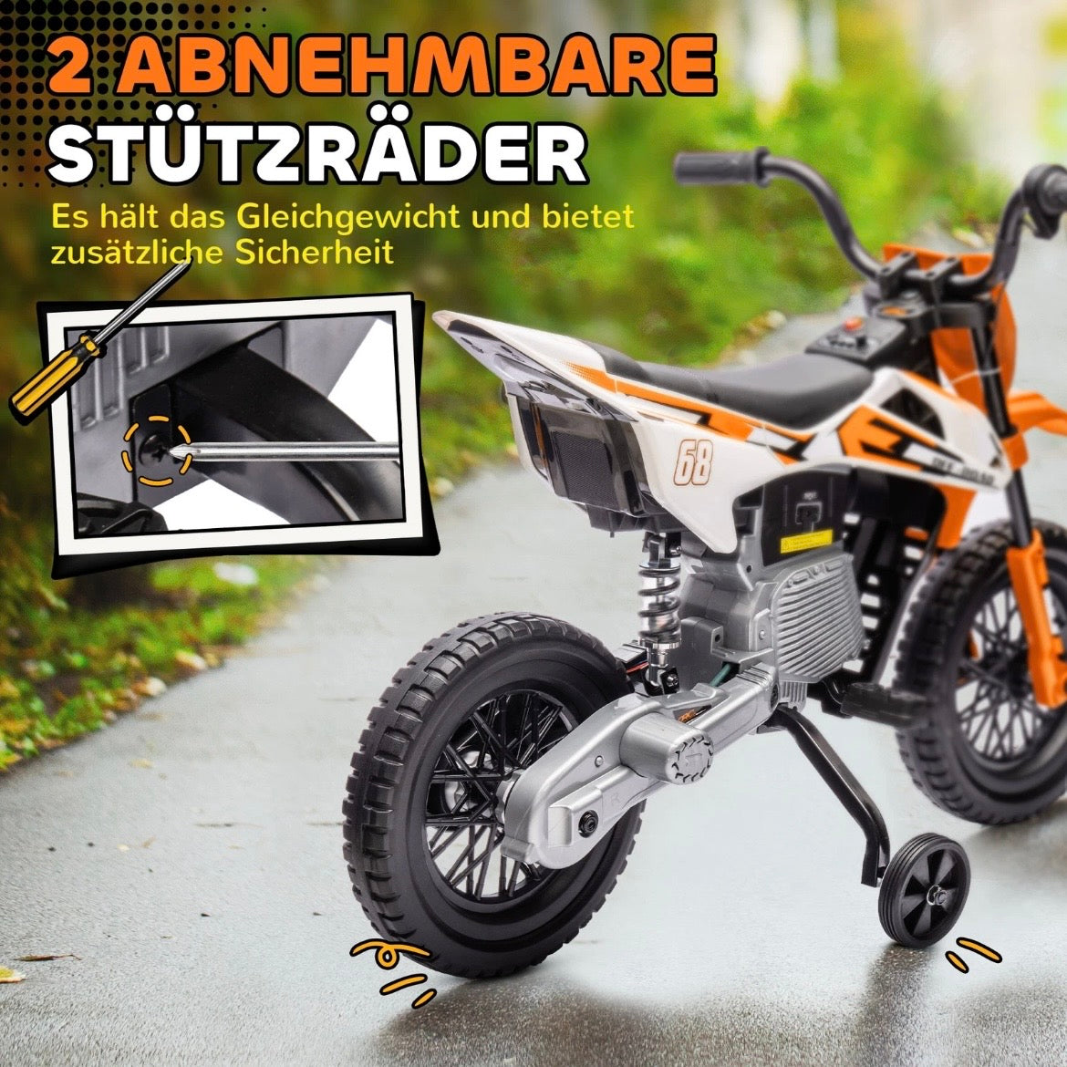 Kinder Elektro Motorrad 12V Kindermotorrad Outdoor Spielgeräte