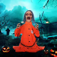Halloween Gefangener Geist Deko Animatronik Beweglich Soundeffekte