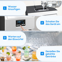 Eiswürfelmaschine LED Beleuchtung Eiswürfelbereiter Eismaschine