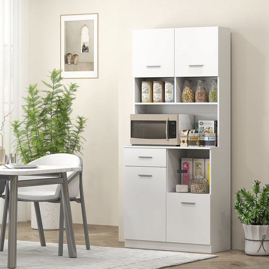 Küchenschrank Hochschrank 180x80x35cm Regal Schrank Küche