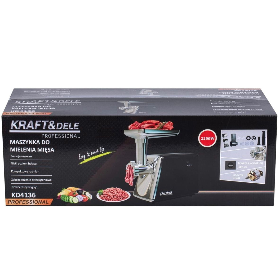 Fleischwolf 2200W Wolf Fleisch Fleischmaschine Wurstmaschine