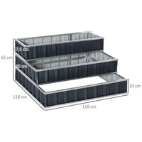 Hochbeet Stahl 3 stufige Gartenbeet