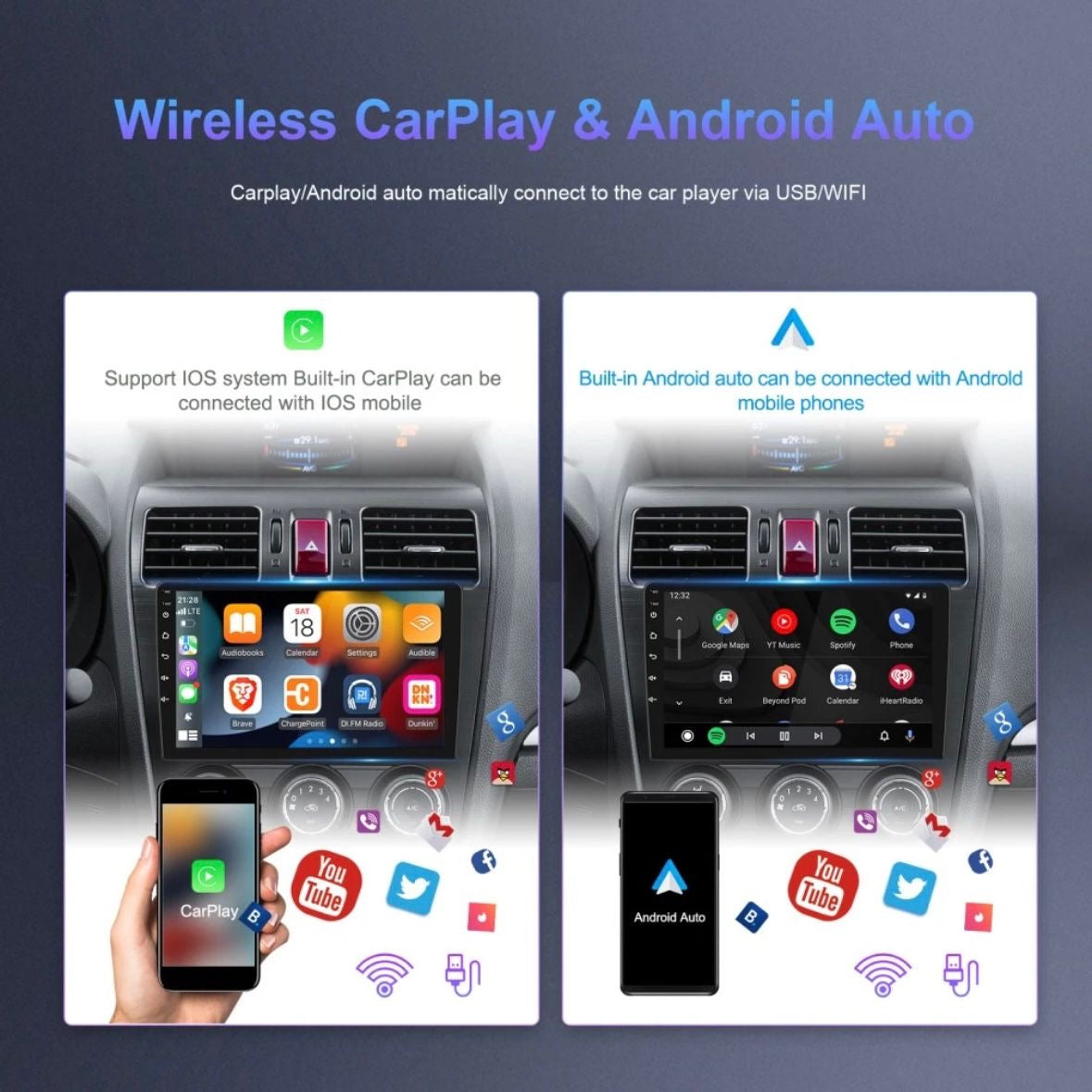 Android 15 2+64G Autoradio CarPlay GPS für VW Golf 7 VII MK7 2012-2017