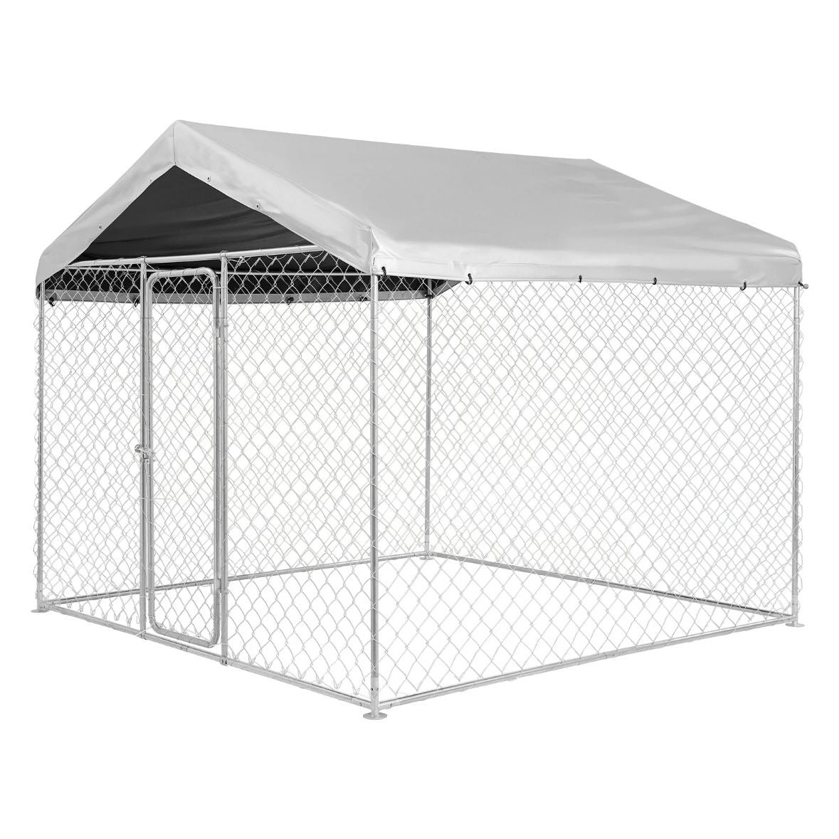 Hundezwinger 2,3x2,3x2,15m Dach Hunde Zwinger Gartenzwinger