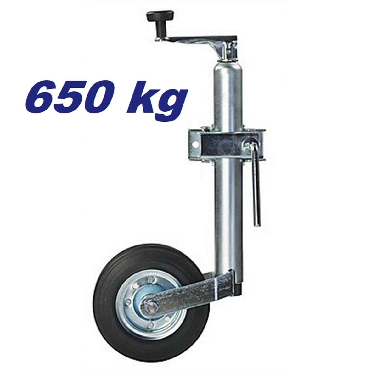 Schwerlaststützrad 650kg Kurbel