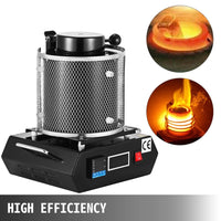 Elektrischer Goldschmelzofen 3kg Keramiktiegel 1350W Schmelzofen Schmelzen