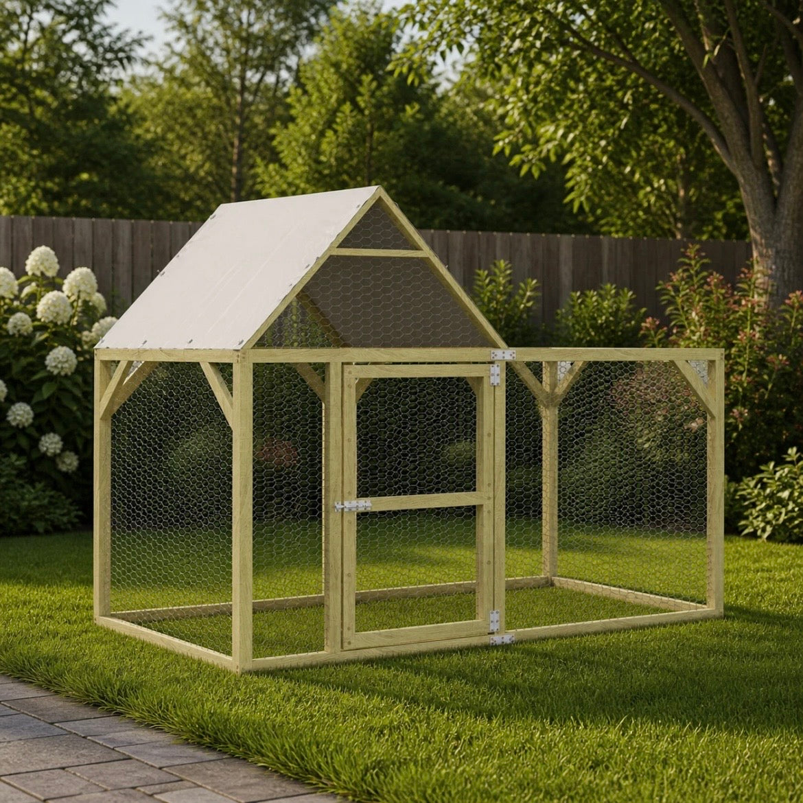 Hühnerkäfig Hühnerstall Gehege Outdoor Stall 200×100×150cm