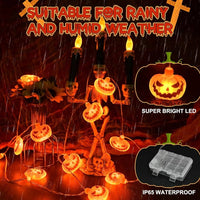 Halloween Lichterkette Kürbis Dekoration Beleuchtung