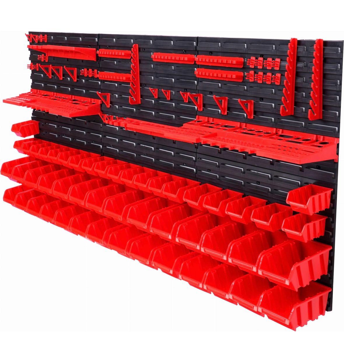 Werkzeugwand 170x78cm 50 Boxen Lochwand Werkzeug