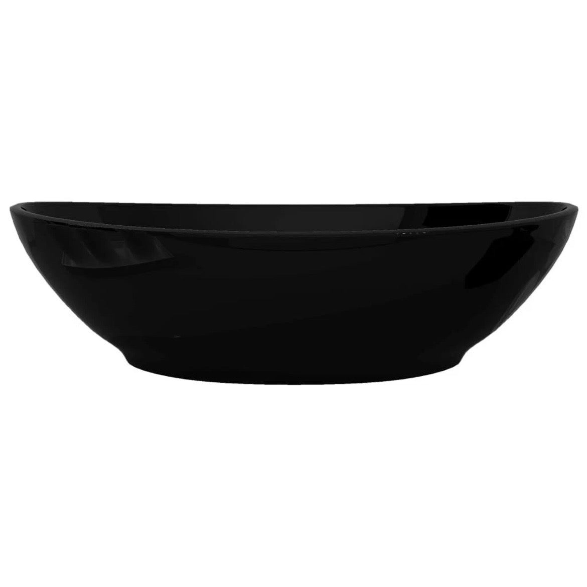 Keramik Waschbecken Waschtisch Aufsatzbecken Oval 40x33cm