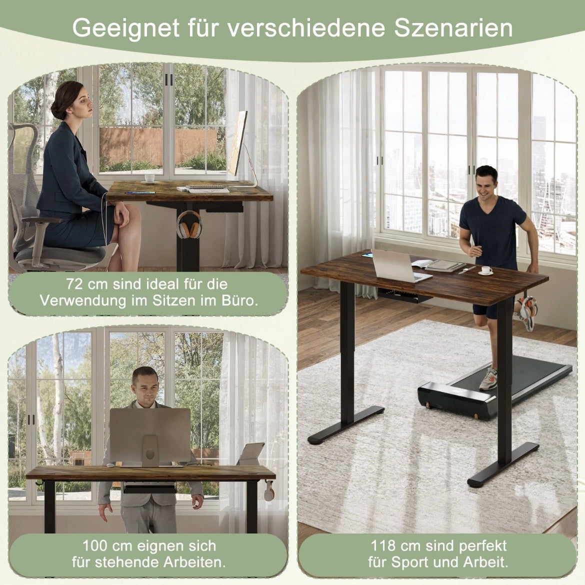 Arbeitstisch Höhenverstellbar Zimmertisch Schreibtisch Tisch