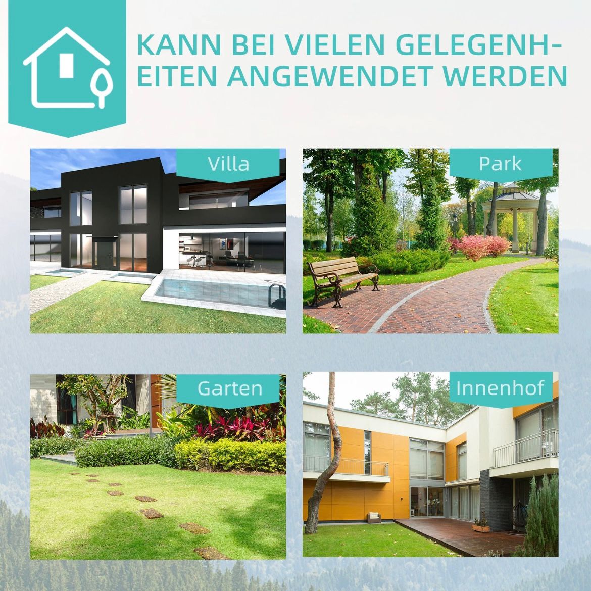 Antik Stil Gartenbank 2-Sitzer Sitzbank Blumenmuster Gartendeko