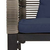 3tlg Gartenmöbel Set Poly Rattan Balkonmöbel Lounge Möbel