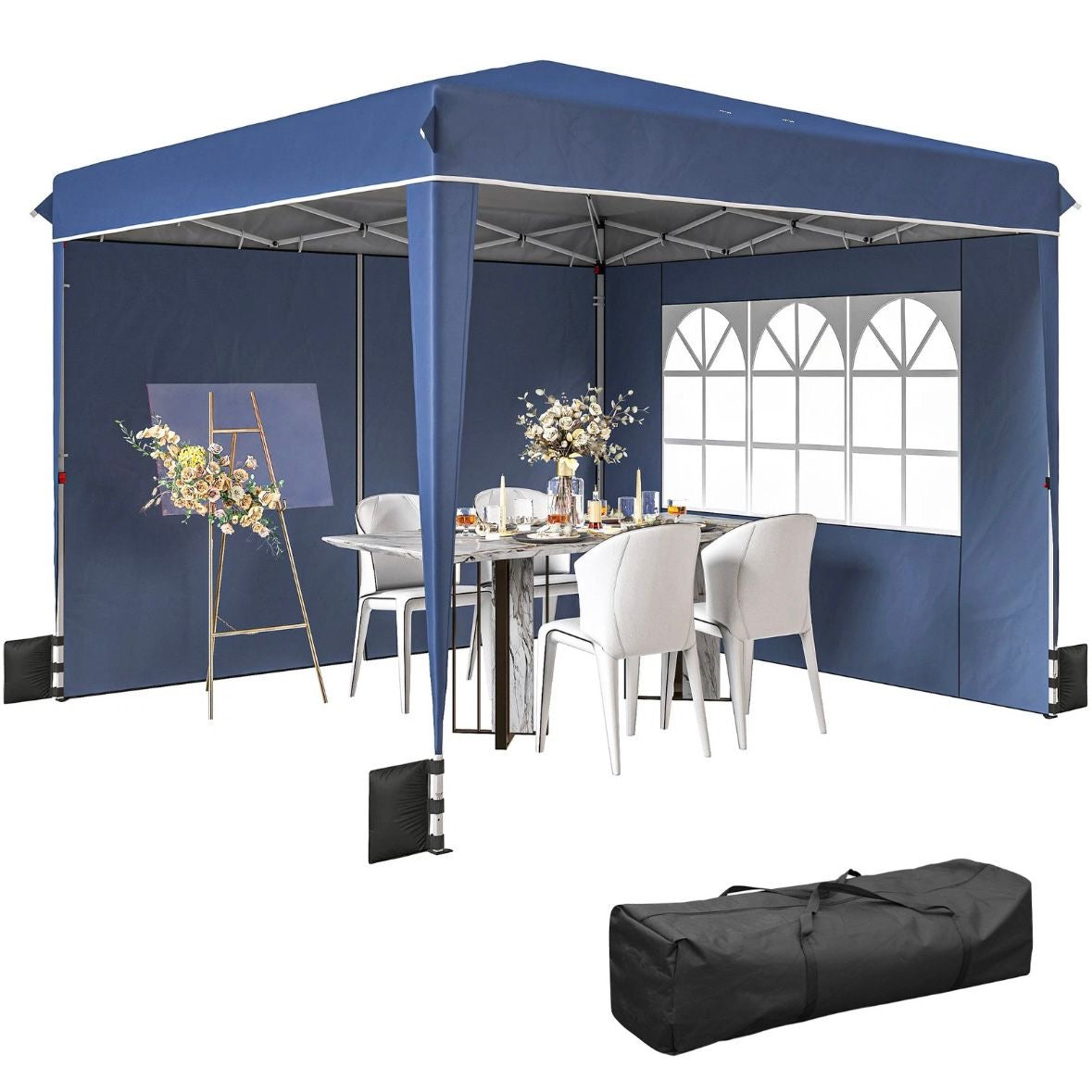 Pavillon 3x3m Pop-up Zelt Faltpavillon Pavillon Überdachung