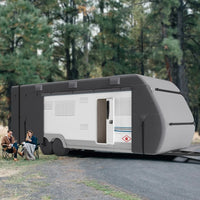 Wohnwagen Schutzhülle 550-610cm Wohnwagenabdeckung Abdeckung Schutz Wetterfest