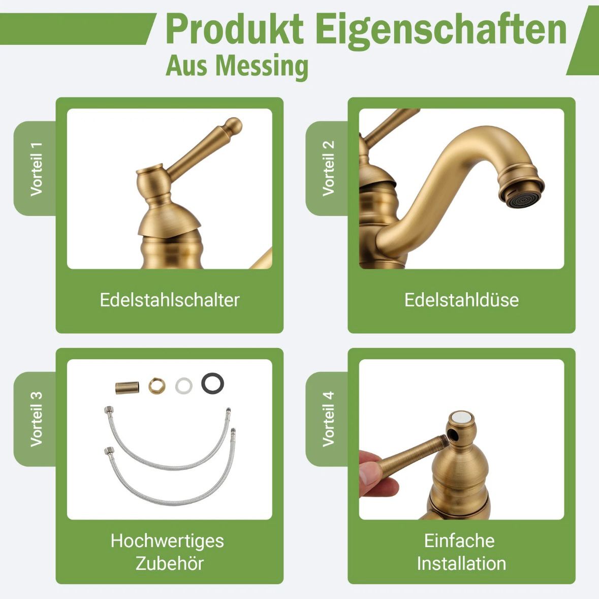 Waschtischarmatur Badarmatur Antik Wasserhahn Bad Waschbecken