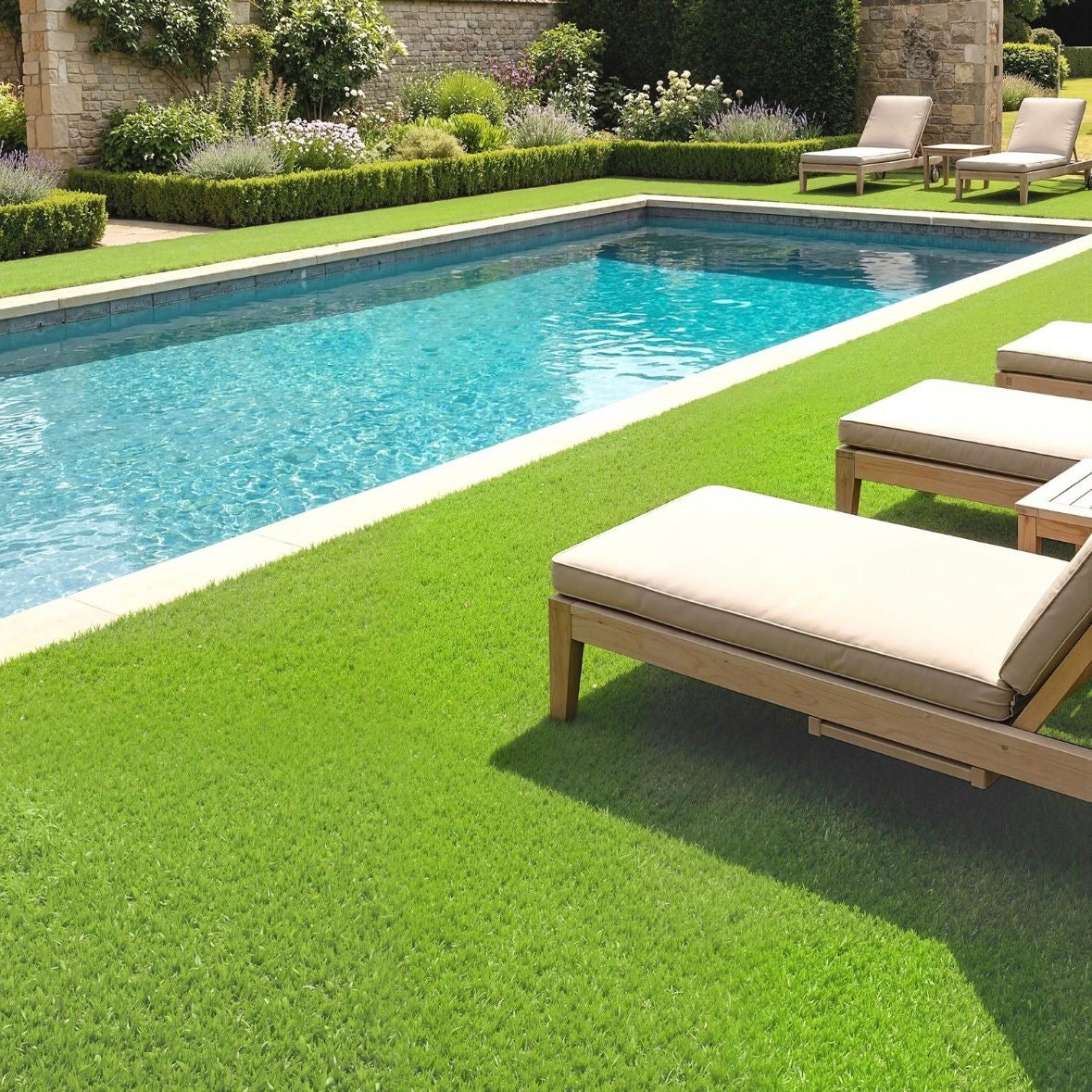 Kunstrasen 100x400cm Outdoor Teppich 10mm Rasen Bodenbelag
