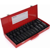 35tlg Schlagschrauber Nuss Set 1/2” Schrauber Schlagnüsse