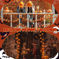 Halloween Lichterkette Kürbis Dekoration Beleuchtung