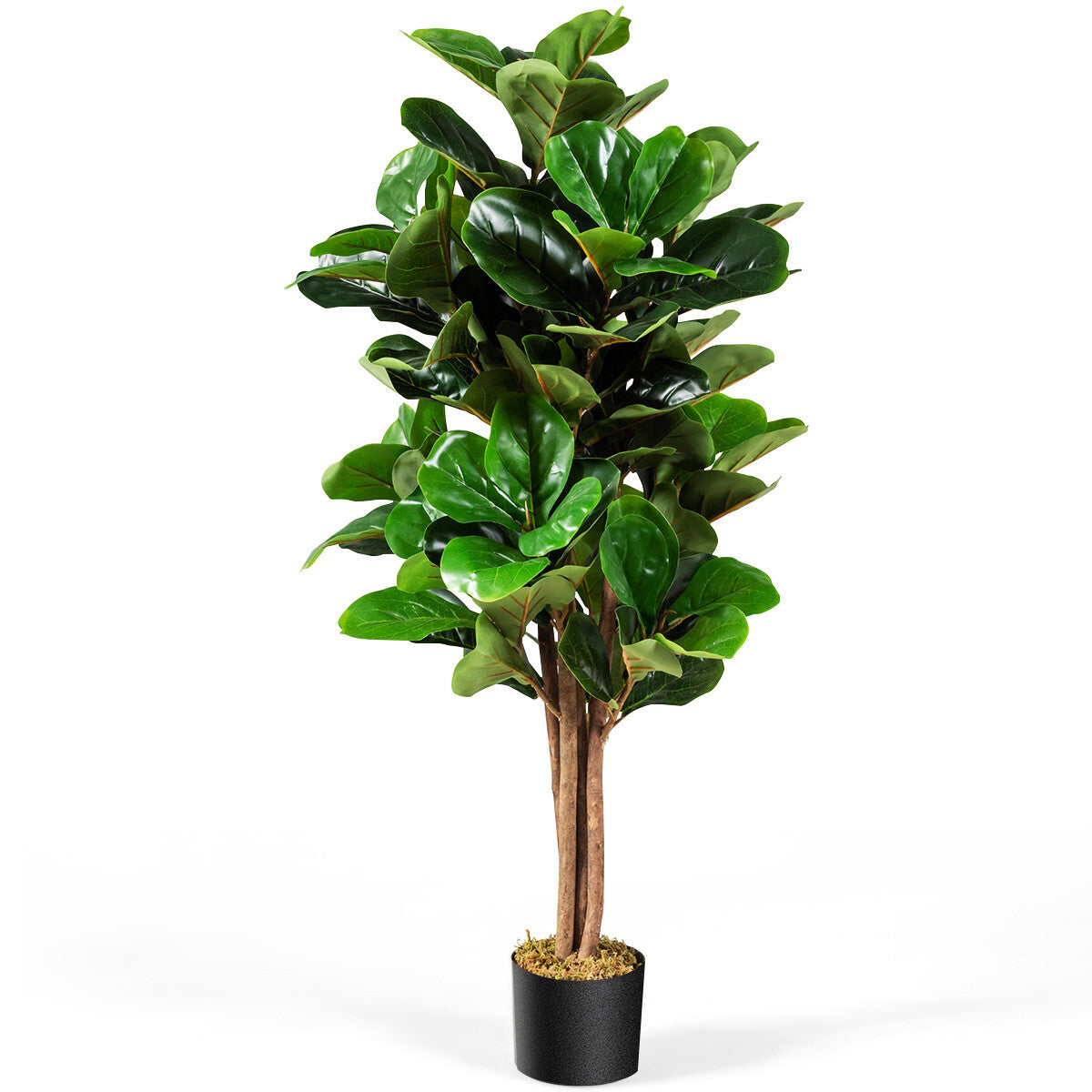 2x Kunstpflanze 120cm Künstlich Feigenbaum Dekopflanze Zimmerpflanze