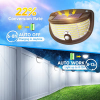 2x LED Solarlampen Bewegungsmelder Solarleuchten Garten Solar