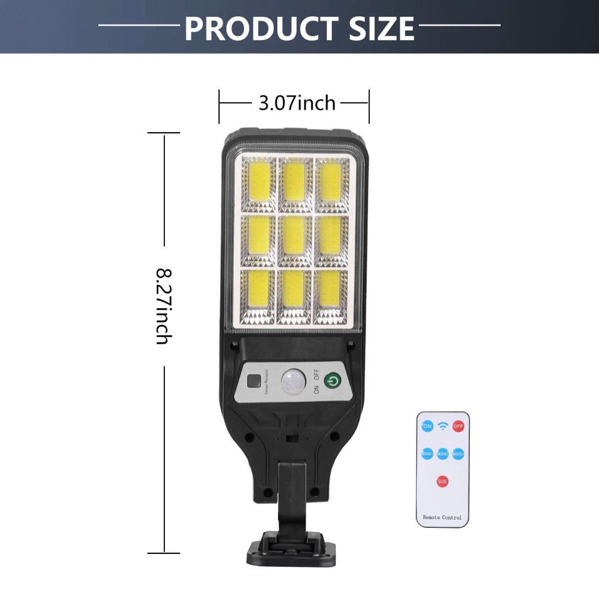 4x COB Solarleuchte Bewegungsmelder Solarlampe Strahler Licht Fluter