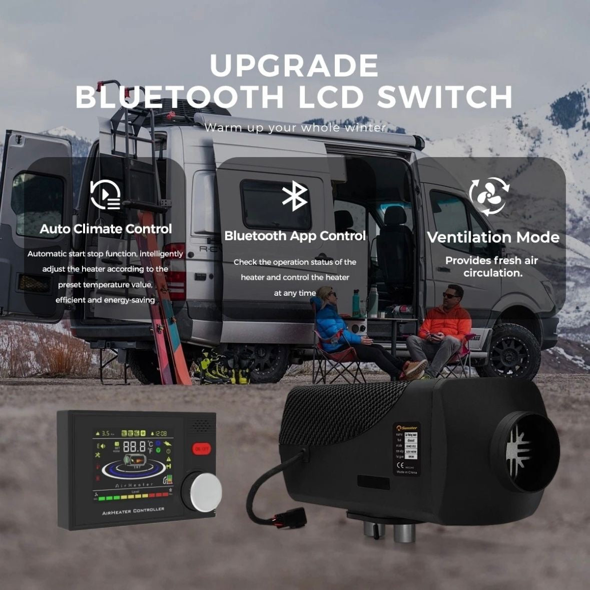 Diesel Standheizung 8KW Wohnmobil PKW LKW 12V/24V LCD Heizung