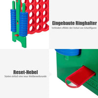 XXL Vier-Gewinnt Spiel Spielbrettsätze Outdoor Spielgeräte 120x42x104cm