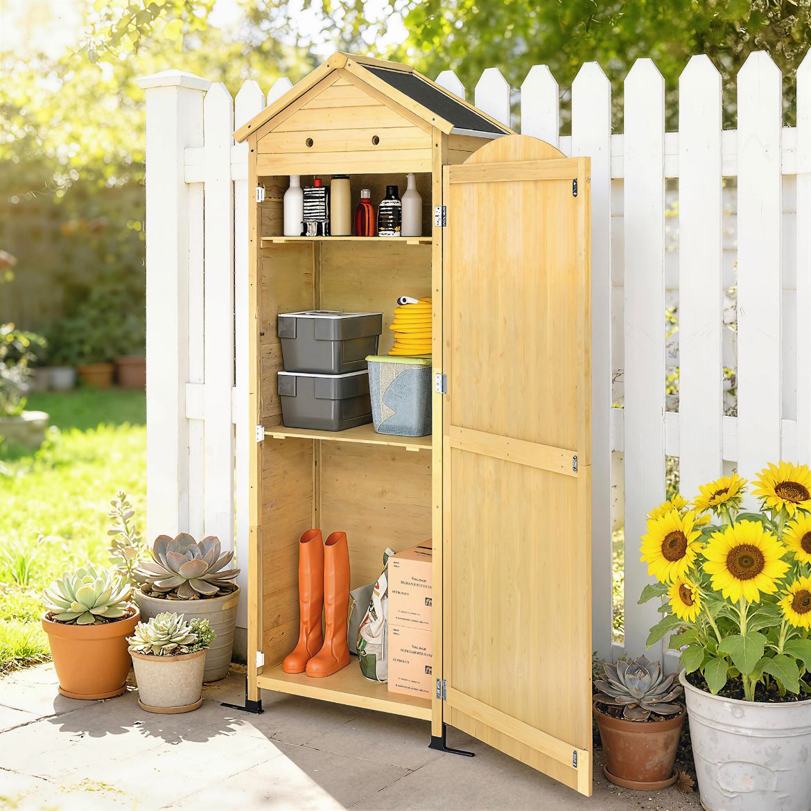 Gartenschrank Aufbewahrung Geräteschuppen Verstellbar Ablage
Garten
